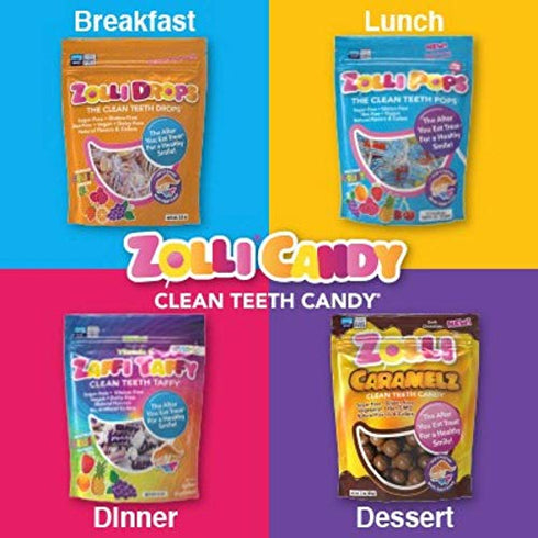 Zollipops | Clean Teeth Zolli Drops - Anti Cavity, Sugar Free Candy with Xylitol for a Healthy Smile - Great for Kids, Diabetics and Keto Diet (15-Count, Natural Fruit)
